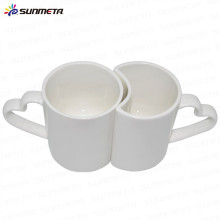 High Quanlity Bone China caneca cerâmica de sublimação par 11oz de cor branca